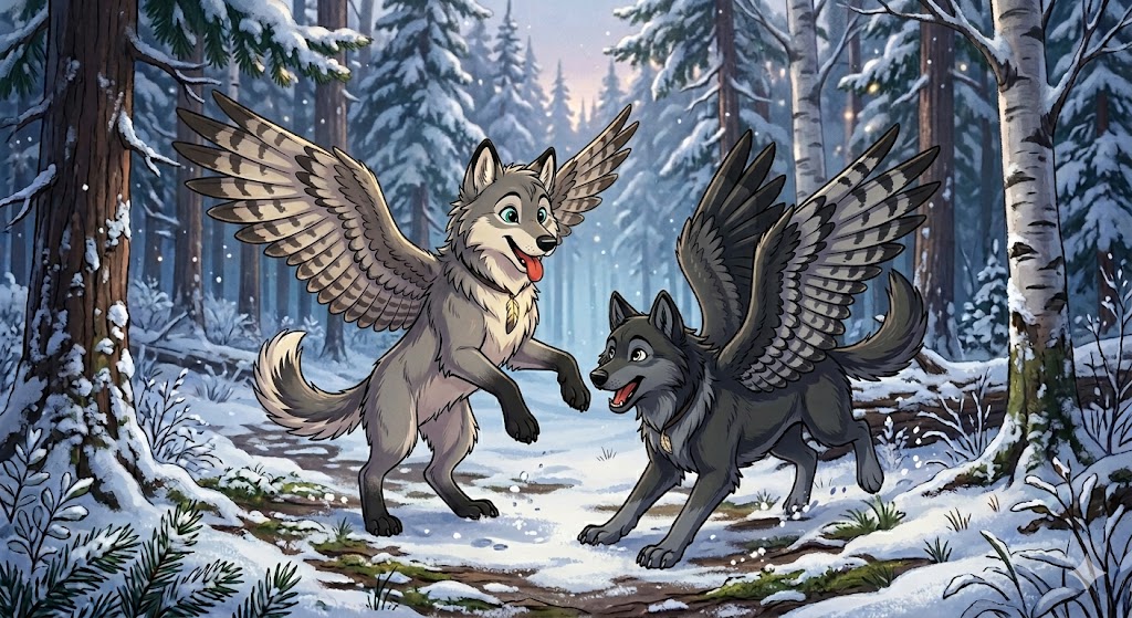 WOWLS legend artwork with playful snowy aerospace characters